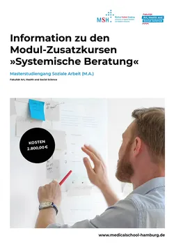Information zu den Modul-Zusatzkursen »Systemische Beratung« - Flyer