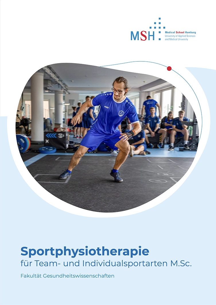 Flyer Master Sportphysiotherapie für Team- und Individualsportarten