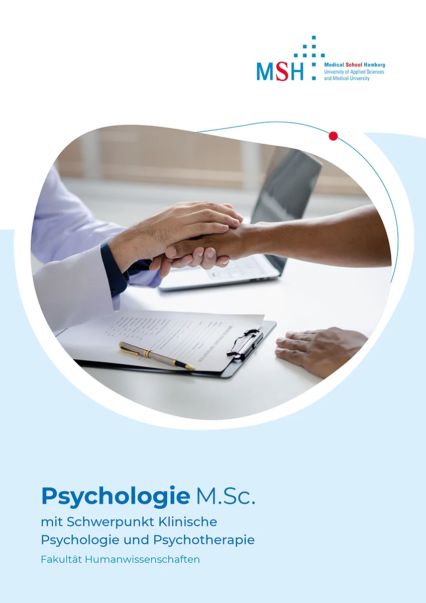 Flyer Master Psychologie mit Schwerpunkt Klinische Psychologie und Psychotherapie